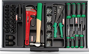 Tủ đồ nghề 2 tầng 10 ngăn 333 chi tiết  GCAZ0035 / GCAJ0041