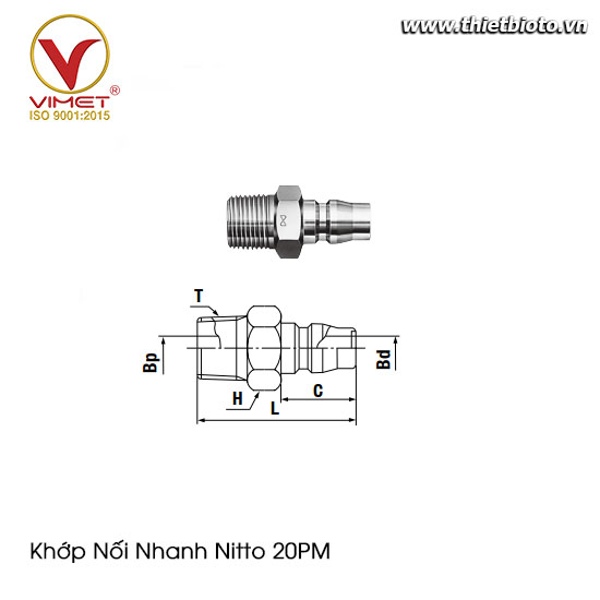 Khớp Nối Nitto 20PM