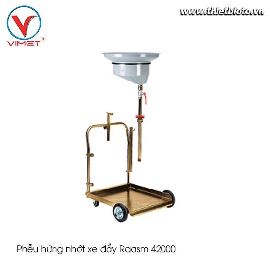 Phễu hứng nhớt+ xe đẩy Raasm 42000