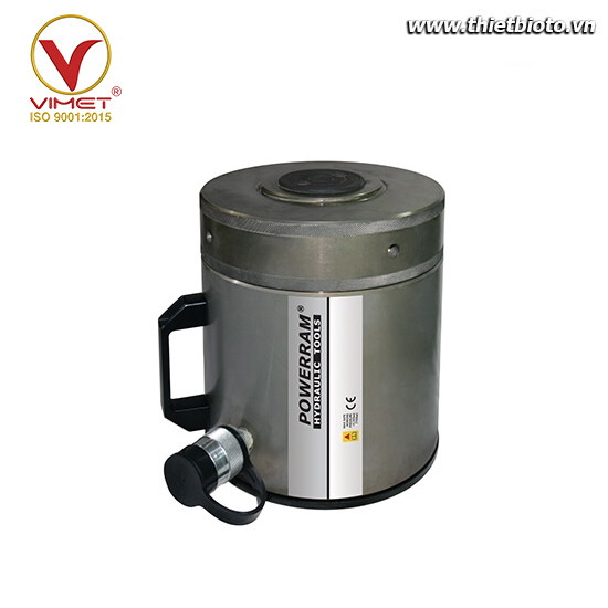 Kích thủy lực 1 chiều vỏ nhôm 50 tấn Powerram ALNC1008