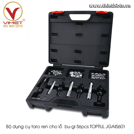 Bộ Dụng Cụ Sửa Ren Bugi Chuyên Nghiệp 56 Món toptul JGAI5601