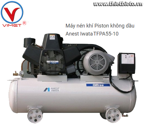 Máy nén khí Piston không dầu Anest Iwata TFPA55-10