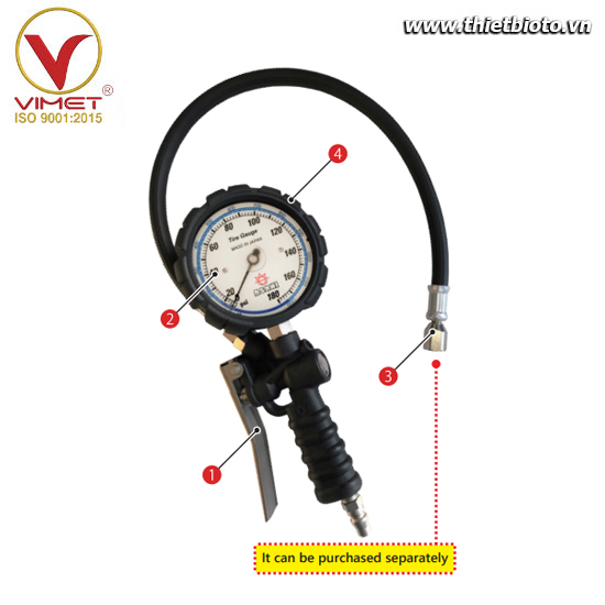 Đồng hồ bơm lốp ASAHI AGE-180